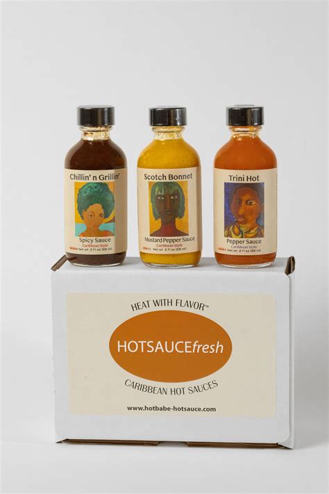 Caribbean Hot Sauces Gift Set Hot Babe Hot Sauce
