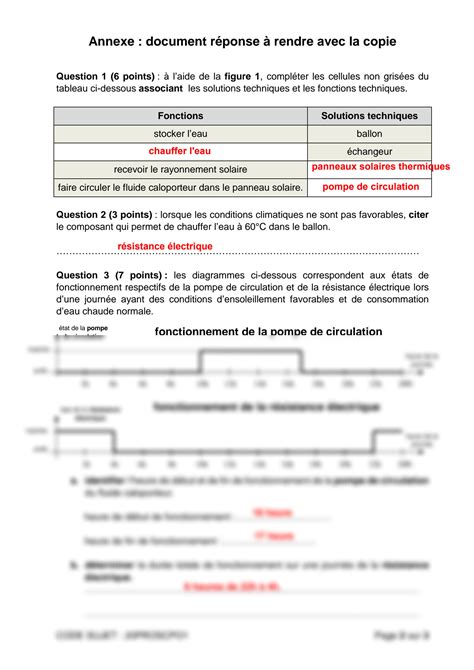 SOLUTION Corrige Dnb Chauffe Eau 2020 Pro Rattrapage Studypool