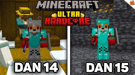 Preziveo Sam 15 Dana U ULTRA Hardcore Minecraft Desilo Se Ovo YouTube