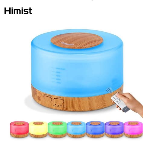 Himist 500ml Essential Oil Diffuser Aromatherapy Air Humidifier Colorful Led Lamp Ultrasonic