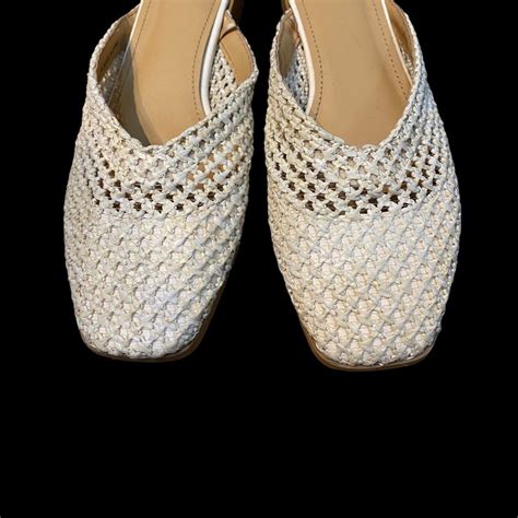 Nude Beige Native Raffia Rattan Like Slip On Mules Women S Fashion Footwear Flats