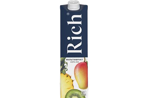 Сок «Rich» Мультифруктовый, 1 л – купить по приятной цене с доставкой ...
