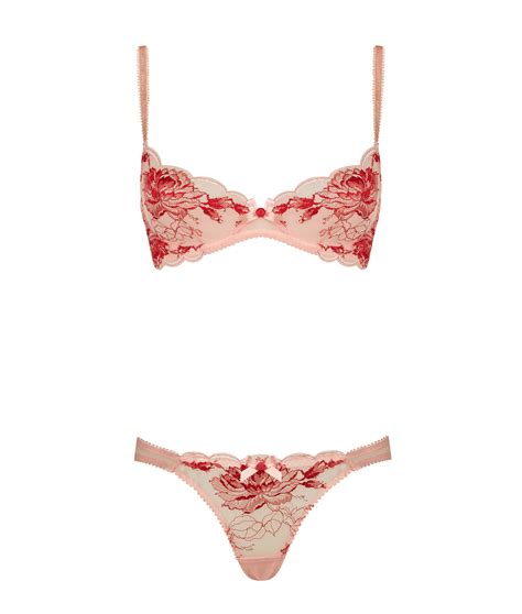 Dani Blush Red Bra And Brief FR Heaven Lingerie
