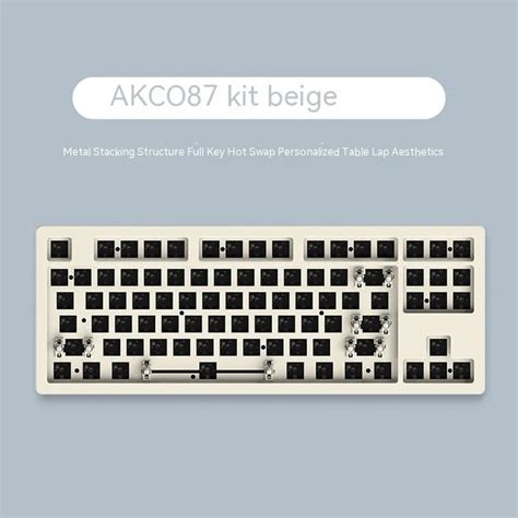 Ajazz Akc Aluminum Wireless Mechanical Keyboard Rgb Hot Swappable Custom Keyboard Barebone