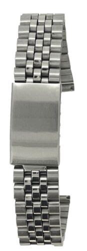 Jubilee Stainless Steel Silver Tone Link Metal Bracelet Watch Strap