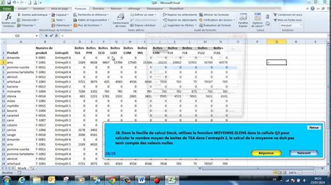 Examens MOS Excel 2010 Expert Question 28 YouTube