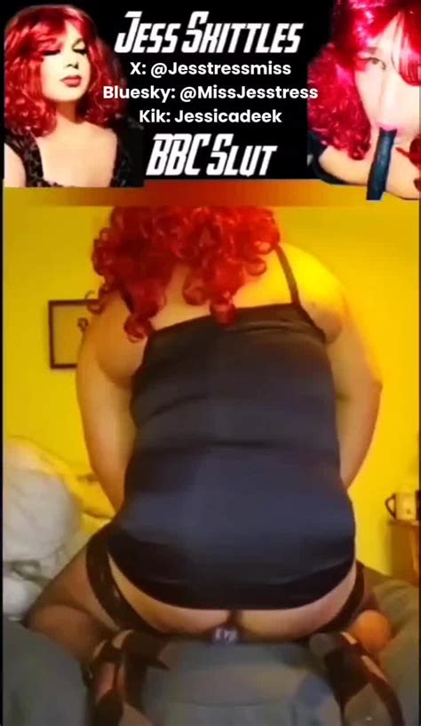 Jess Skittles Rides An 8 Inch Dildo Till Sissygasm AShemaletube