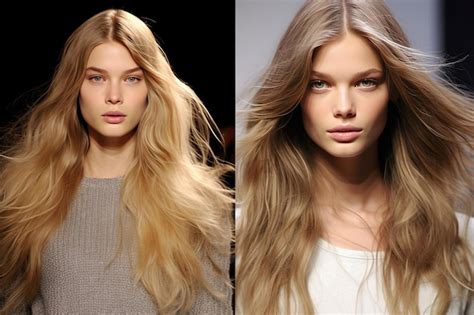 Premium AI Image A Portraits Of Two Women With Long Blonde Hair