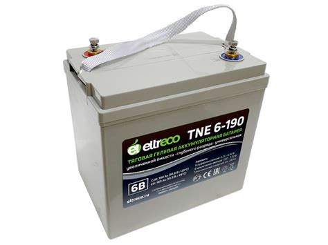Тяговый АКБ Eltreco TNE6-190 (6V150A/H C3) - Купить в Москве с ...
