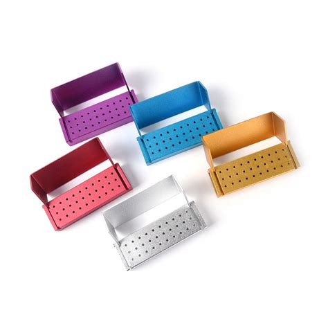 holes opening bur burs holder block disinfection box autoclave fg