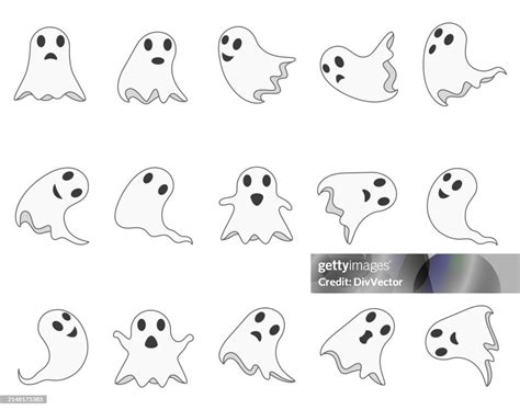 ghost characters vector set high res vector graphic getty images