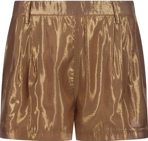 Retrofete Nude Glitter Bambi Silk Chiffon Shorts ShopStyle