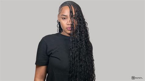 16 Half Cornrows Half Curly Weave Ideas For The Boldest Look