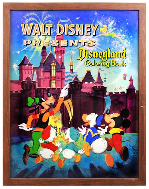 Original Artwork For Walt Disney Presents Disneyland Coloring Book