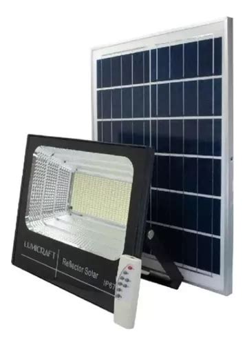 Potente Luminaria Led Con Panel Solar Y Control Remoto Cuotas sin interés