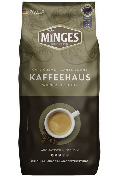 Minges Café Creme Kaffeehaus zrnková káva 1 kg - KAFFA