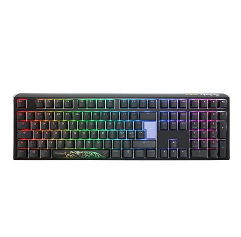 Ducky One Classic Black White Nd Gaming Tastatur Nordisk Sort