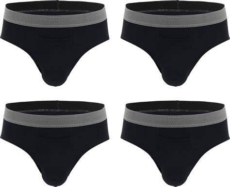 Mens Cotton Bikini Briefs Low Rise With Stretch Waistband Underwear Yuyang Amazon Ca Clothing