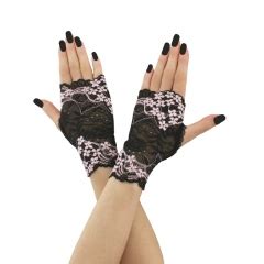 Corset Lacing Fingerless Gloves Extra Long Gloves Arm