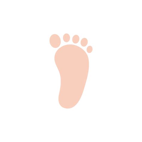 Footprint icon. Smelly feet The concept of keeping your feet healthy by