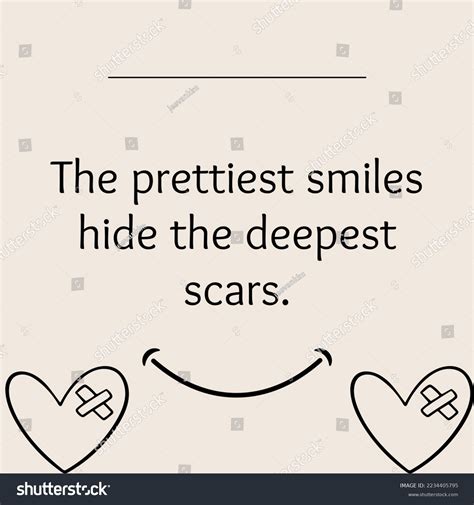 Prettiest Smiles Hides Deepest Secrets Smile Stock Illustration ...