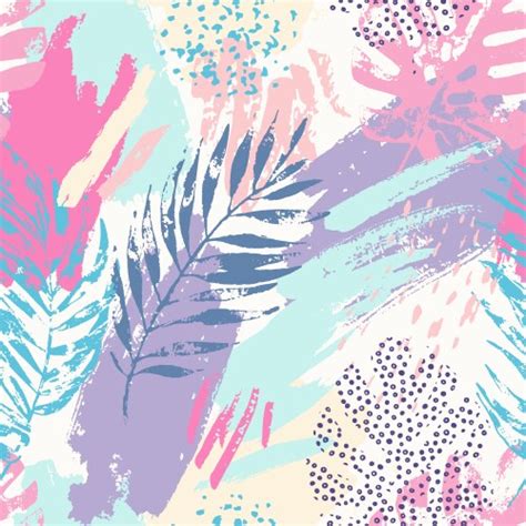 Beautiful Seamless Pattern With Nude Watercolor Vector Image