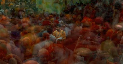 man standing  crowd  stock photo