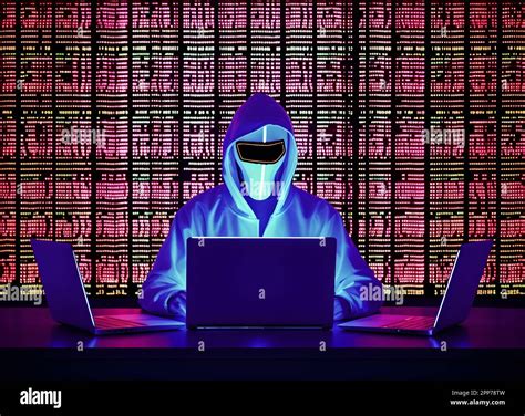 Anonymous Hacker Modernizado Con Capucha Concepto E Idea De Hacking