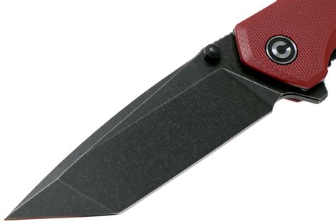 Civivi Brazen C2023B Tanto Red, Blackwashed pocket knife ...