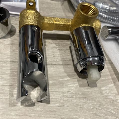 IBERGRIF M Round Concealed Shower Mixer Set Hot And Cold Bidet Spray PicClick UK