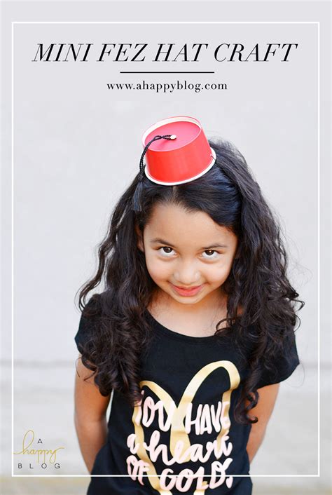 mini fez hat craft  happy blog