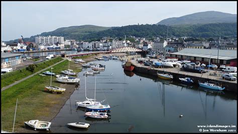 Aerial View Of Ramsey Harbour Isle Of Man 1621