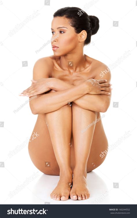Beautiful Naked Women Sitting Covering Her Stock Photo 160244552 Shutterstock