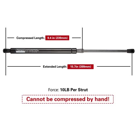 Snapklik C Inch Lb N Gas Shocks Struts For Leer