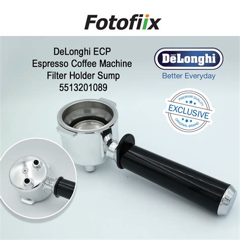 Delonghi Coffee Filter Cup With Bottom Filter Holder Portafilter Handle