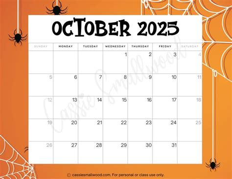 Cute Free Printable Monthly Calendars Cassie Smallwood Free