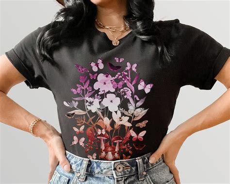 Subtle Lesbian Pride Shirt Cottagecore Pride Clothes Discreet Pride Subtle Pride Subtle Lgbtq