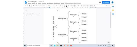 ¿cómo Hacer Un Cuadro Sinóptico En Word Paso A Paso Uncomohacer