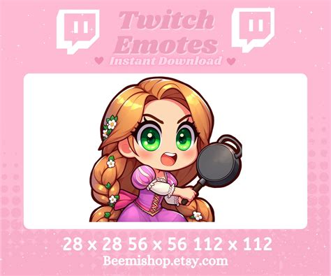 Twitch Emotes Discord Emote Blonde Princess Emotes Pan Fight Mad Cute Twitch Adorable Discord