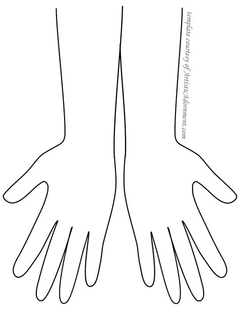Hand Outline Template Printable