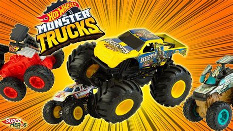 Le Plus Grand Monster Trucks Hot Wheels Skeleton Crew Jouets Mattel Youtube