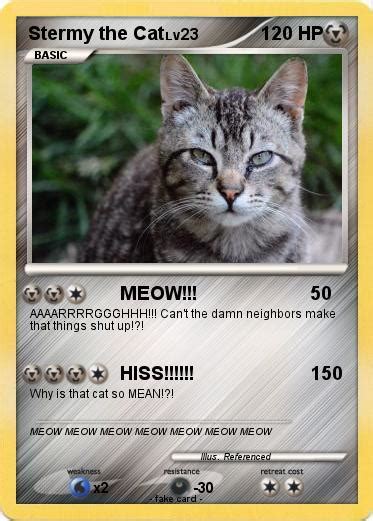 Pok Mon Stermy The Cat Meow My Pokemon Card