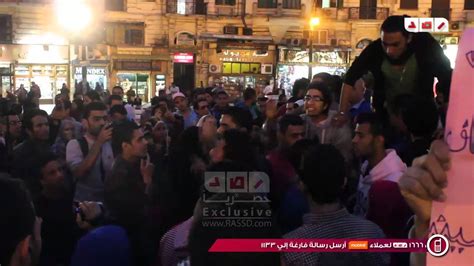 رصد مسيرة طريق الثورة للمطالبة بالافراج عن المعتقلين بشارع طلعت حرب