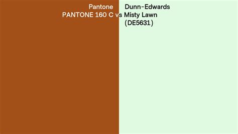 Pantone C Vs Dunn Edwards Misty Lawn De Side By Side Comparison