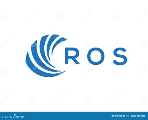 ros letter logo design  white background ros creative circle letter