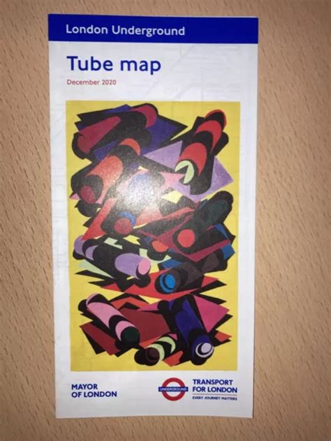 London Underground Tube Map 2020 December £150 Picclick Uk