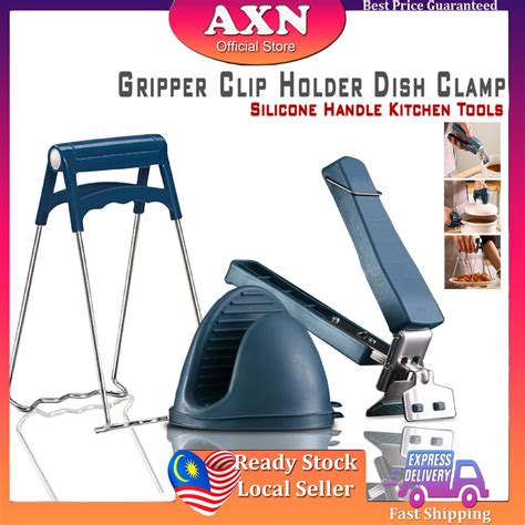 Axn Hot Pot Pan Gripper Clip Bowl Spoon Holder Dish Clamp Dish Plate Bowl Retriever Tongs