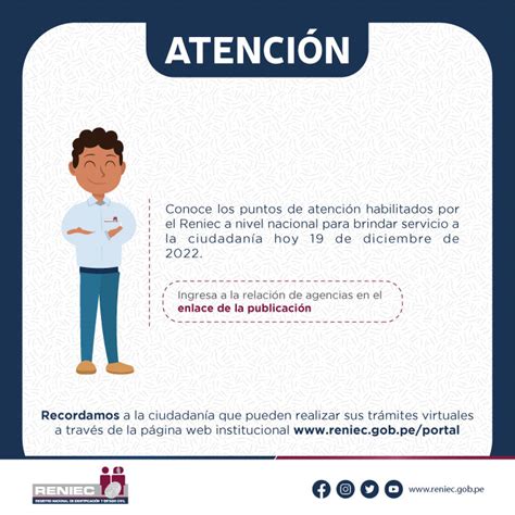 Reniec Per On Twitter Conoce Los Puntos De Atenci N Habilitados Por