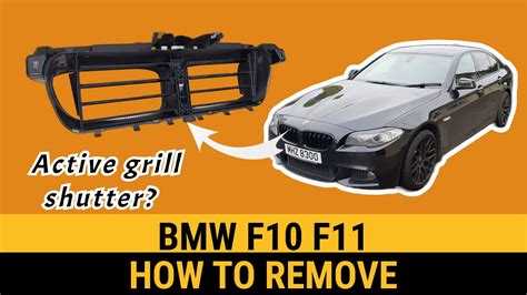 How To Remove Active Grill Shutter Grille Kidney Grills On BMW F10 F11