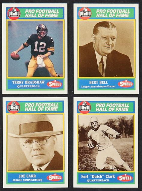 1990 Swell Pro Football Hall Of Fame Complete Set Of 160 Cards With